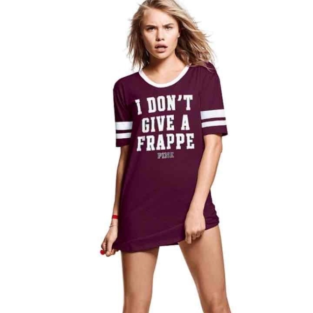 VS PINK “I Don’t Give A Frappe” Sleep Shirt